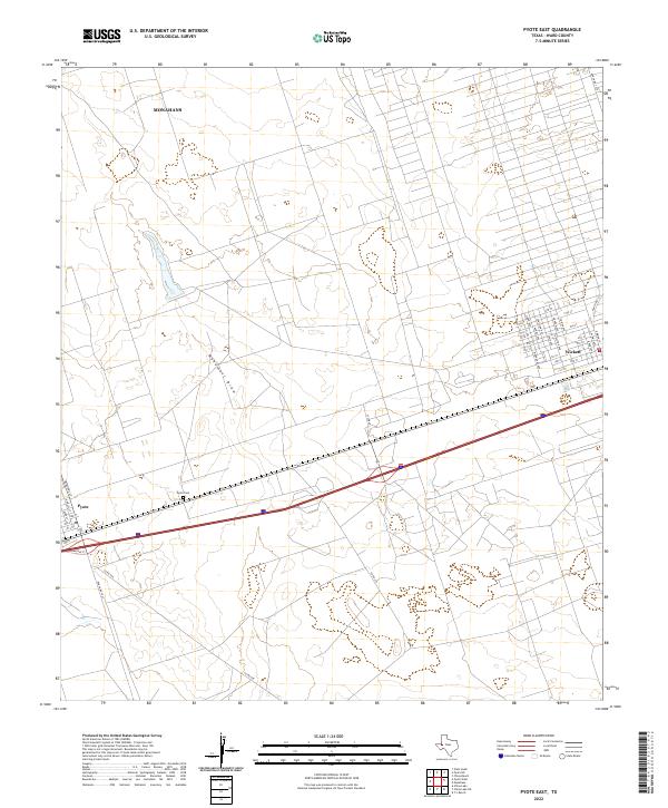 USGS Topographic Map – Pyote East