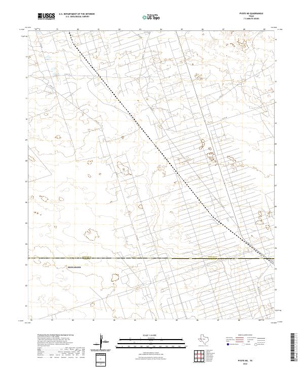 USGS Topographic Map – Pyote NE
