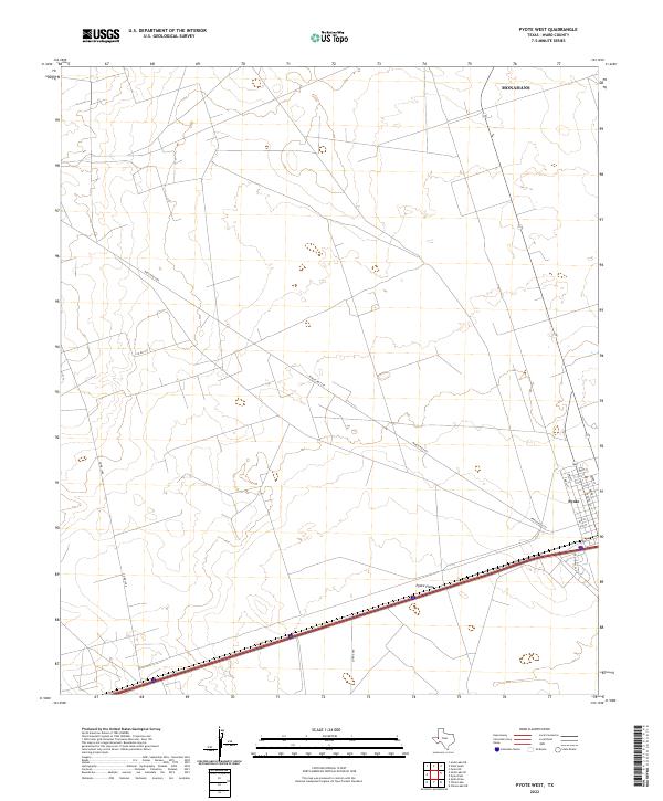 USGS Topographic Map – Pyote West