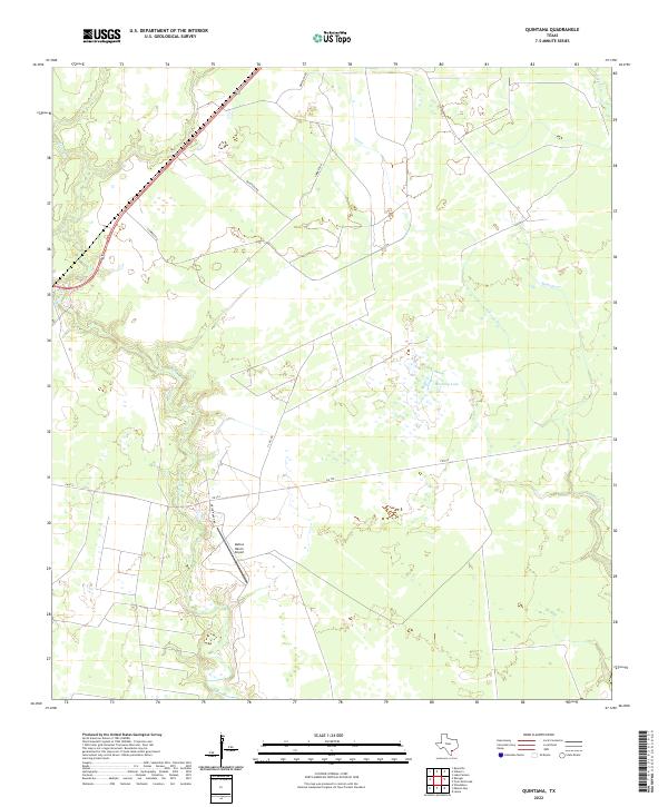 USGS Topographic Map – Quintana