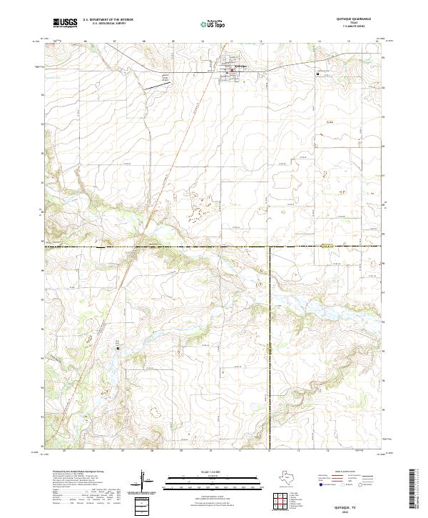 USGS Topographic Map – Quitaque