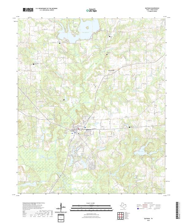 USGS Topographic Map – Quitman