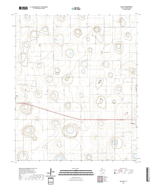2022 Map of Ralls NE, 2022 Print