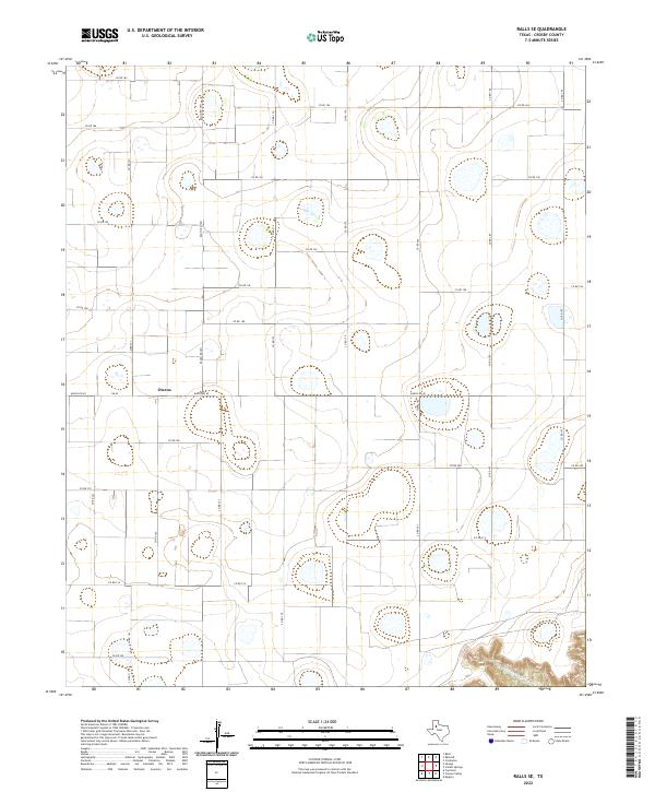 USGS Topographic Map – Ralls SE