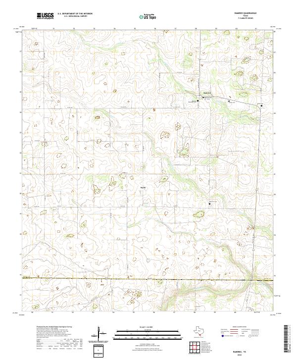 USGS Topographic Map – Ramirez