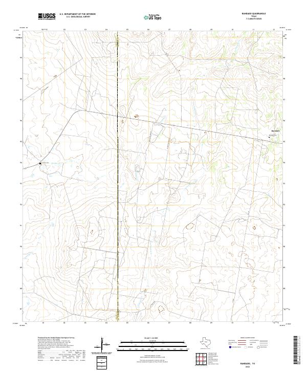 USGS Topographic Map – Randado