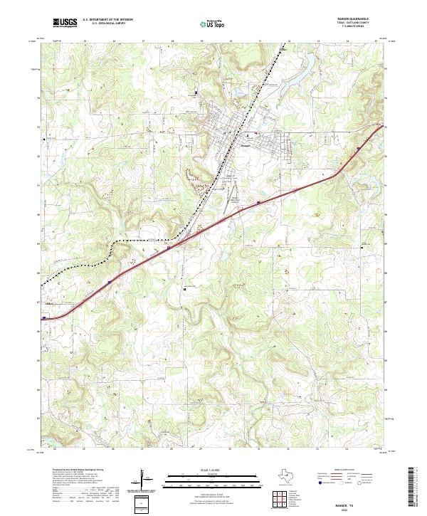 USGS Topographic Map – Ranger