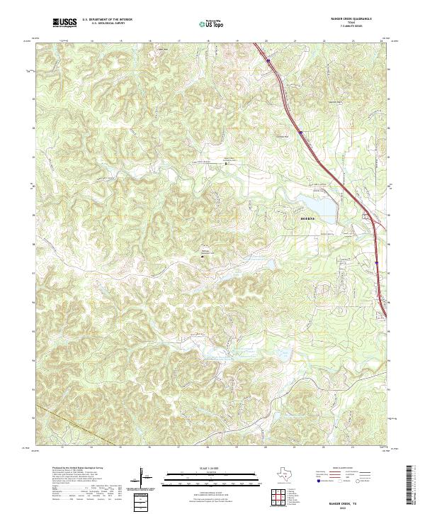 USGS Topographic Map – Ranger Creek