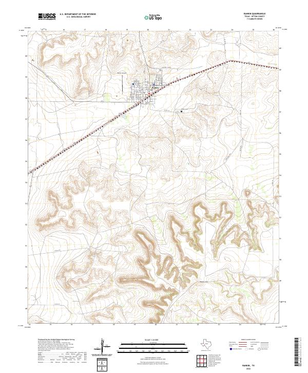 USGS Topographic Map – Rankin