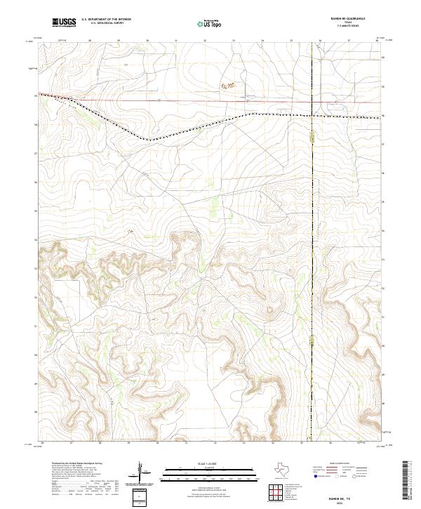 USGS Topographic Map – Rankin NE