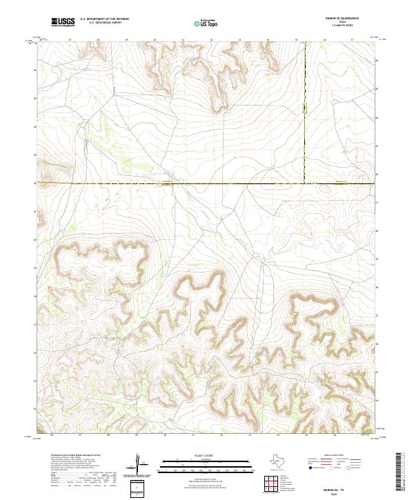 USGS Topographic Map – Rankin SE