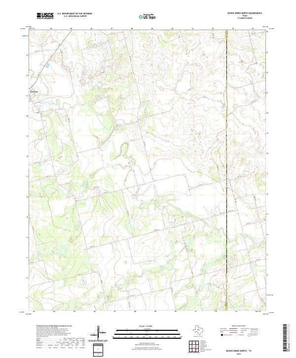 USGS Topographic Map – Raven Creek North