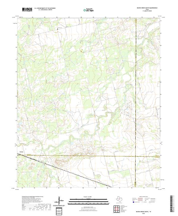 USGS Topographic Map – Raven Creek South
