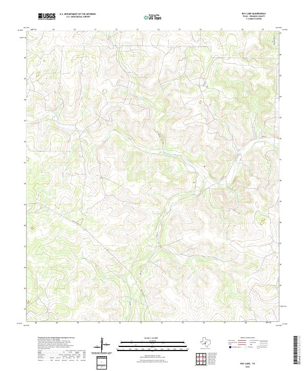 USGS Topographic Map – Ray Lake