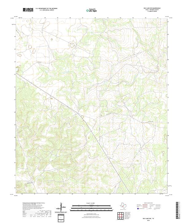 2022 Map of Ray Lake NW, 2022 Print
