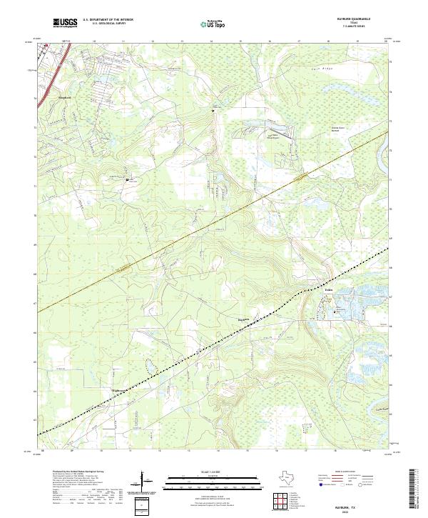 USGS Topographic Map – Rayburn