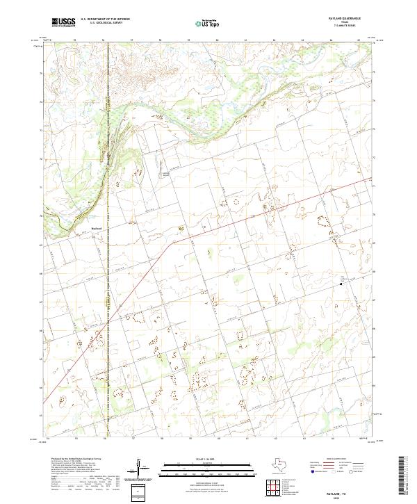 USGS Topographic Map – Rayland
