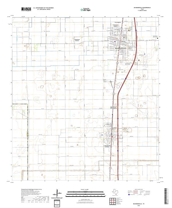 USGS Topographic Map – Raymondville
