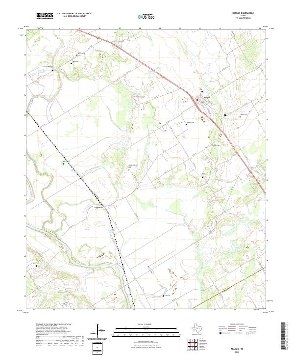 USGS Topographic Map – Reagan