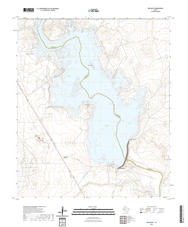 USGS Topographic Map – Red Bluff
