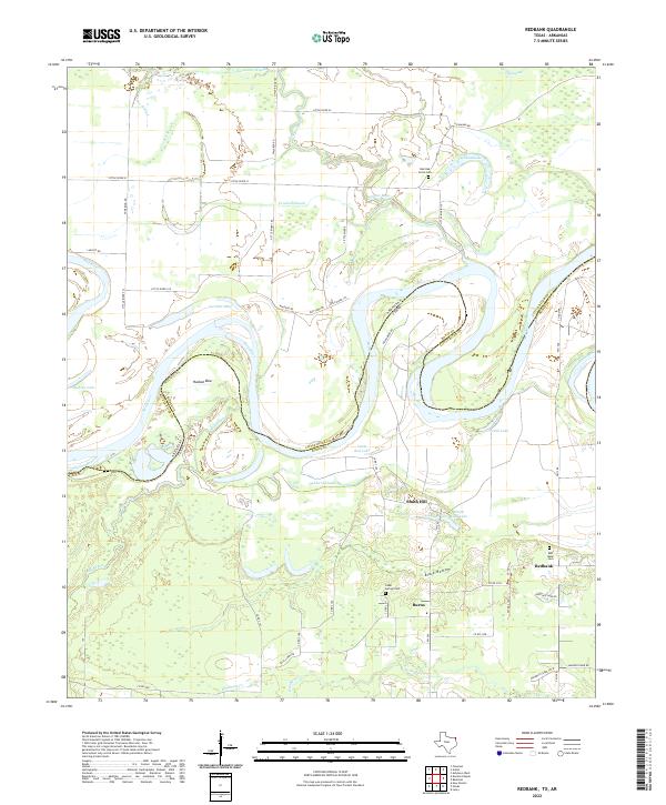USGS Topographic Map – Redbank