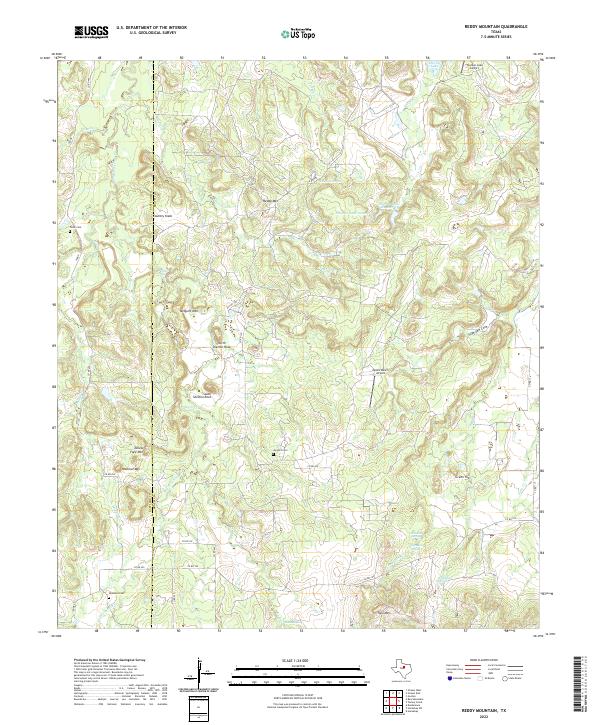 USGS Topographic Map – Reddy Mountain