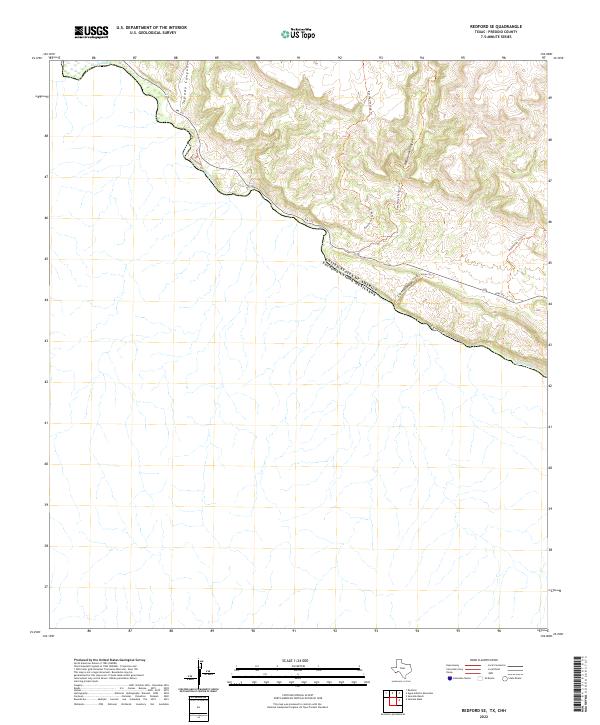 USGS Topographic Map – Redford SE