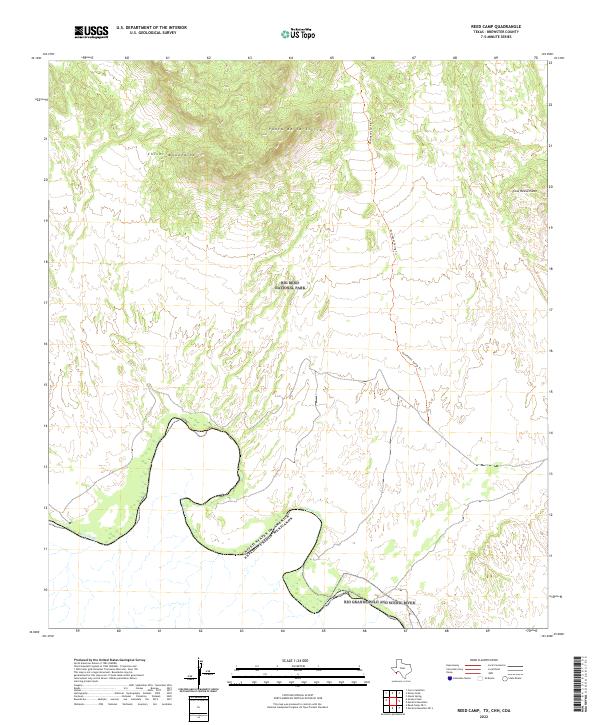 USGS Topographic Map – Reed Camp
