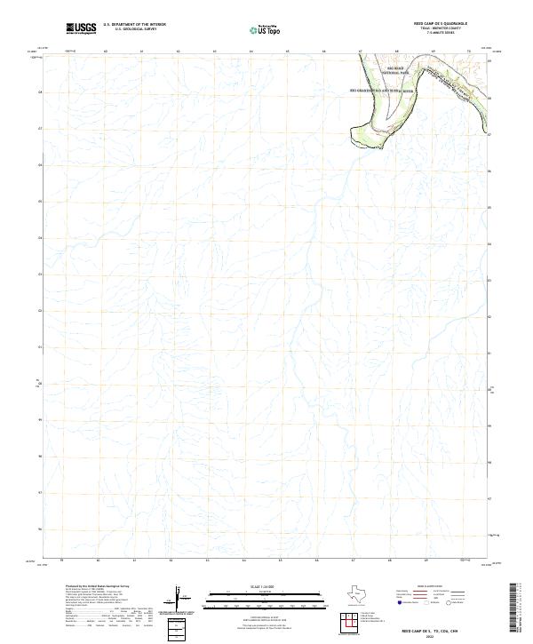 USGS Topographic Map – Reed Camp OE S