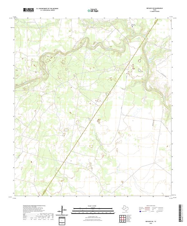 USGS Topographic Map – Refugio SW