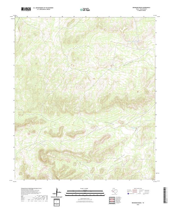 USGS Topographic Map – Reininger Draw