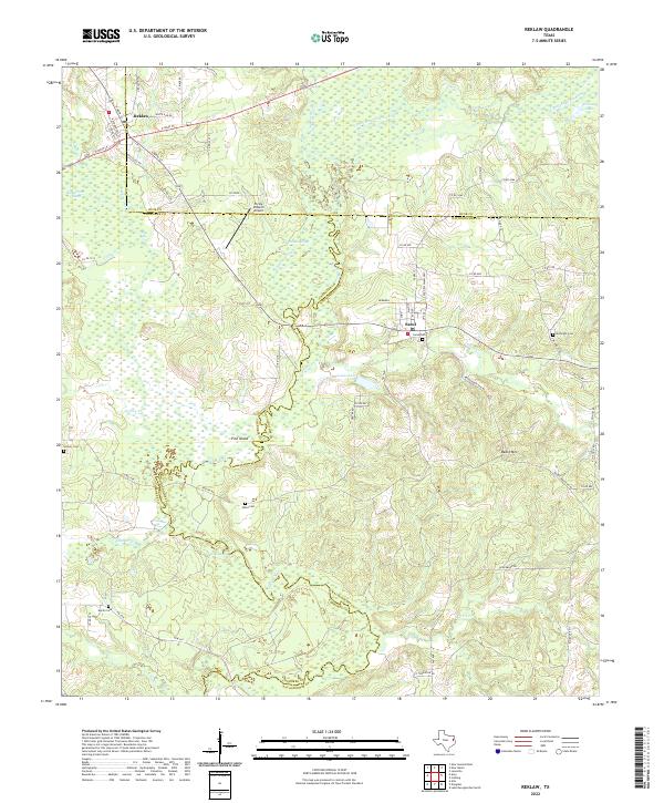 USGS Topographic Map – Reklaw