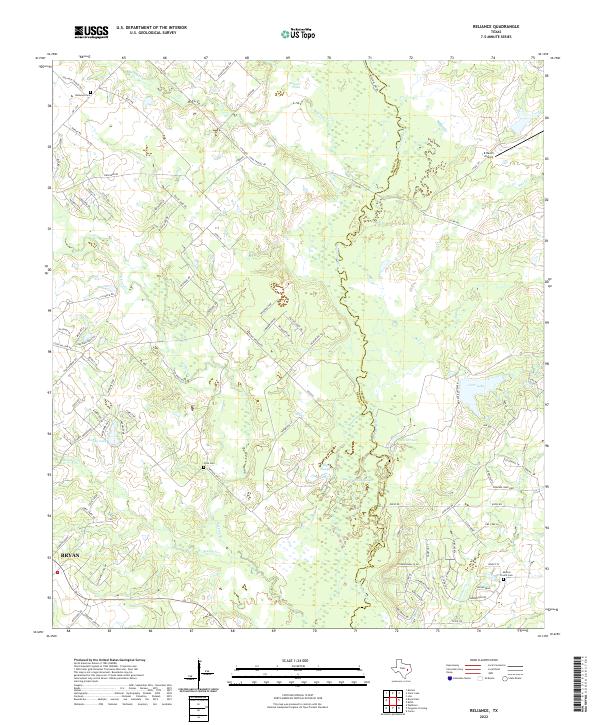 USGS Topographic Map – Reliance