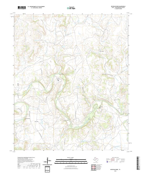 USGS Topographic Map – Reynolds Bend