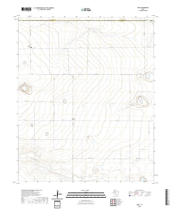 USGS Topographic Map – Rhea