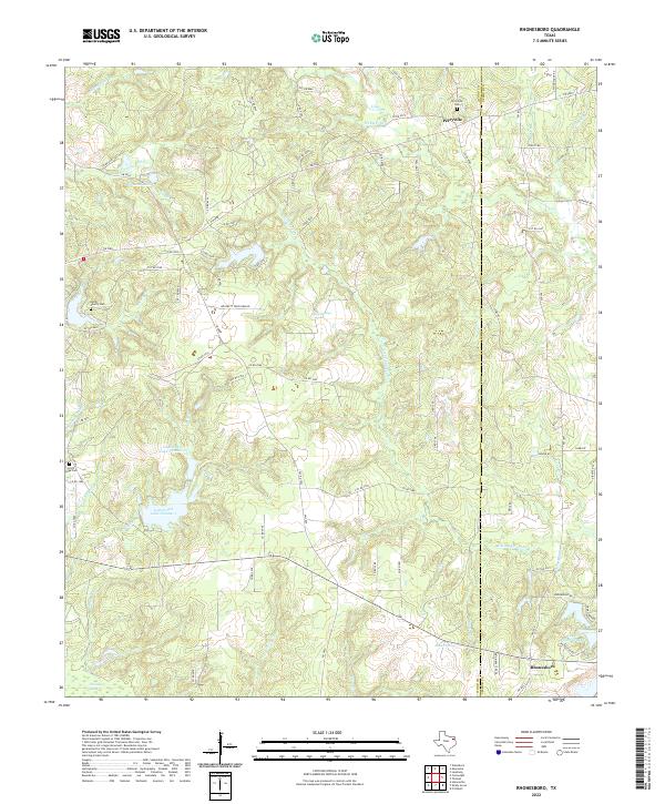 USGS Topographic Map – Rhonesboro