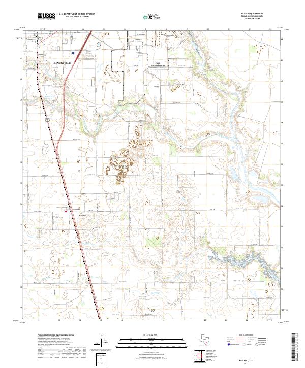 USGS Topographic Map – Ricardo