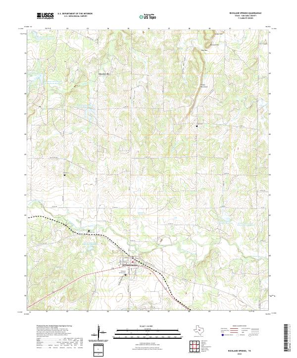 USGS Topographic Map – Richland Springs