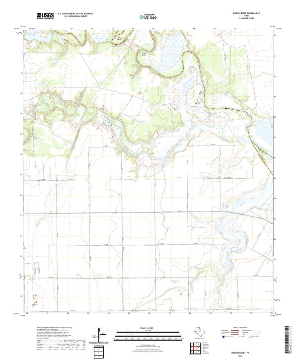 USGS Topographic Map – Rincon Bend