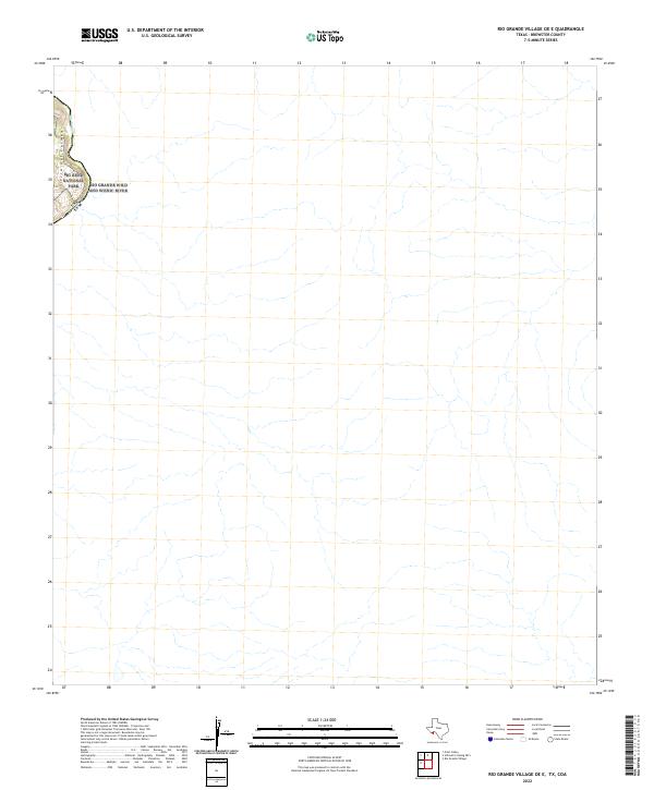 2022 Map of Rio Grande Village OE E, 2022 Print