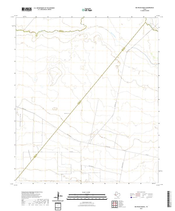 USGS Topographic Map – Rio Pecos Ranch