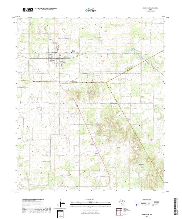 USGS Topographic Map – Rising Star