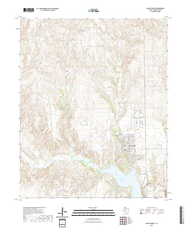USGS Topographic Map – Roach Ranch