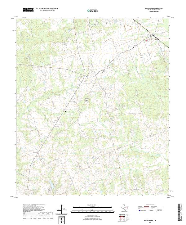 USGS Topographic Map – Roans Prairie