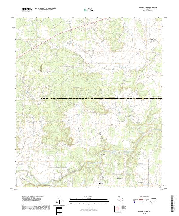 USGS Topographic Map – Robbers Roost