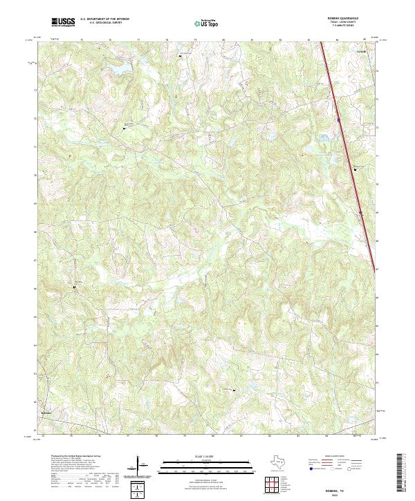 USGS Topographic Map – Robbins