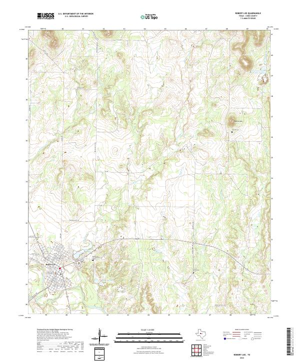 USGS Topographic Map – Robert Lee