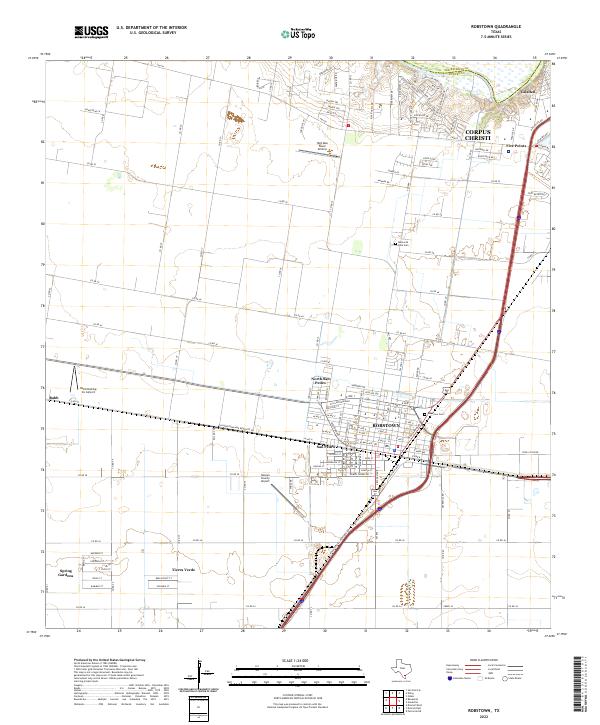 USGS Topographic Map – Robstown