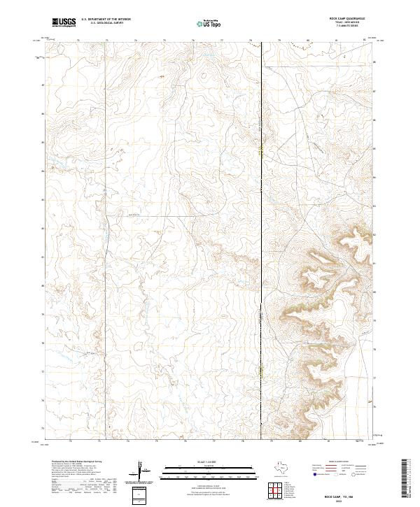 USGS Topographic Map – Rock Camp