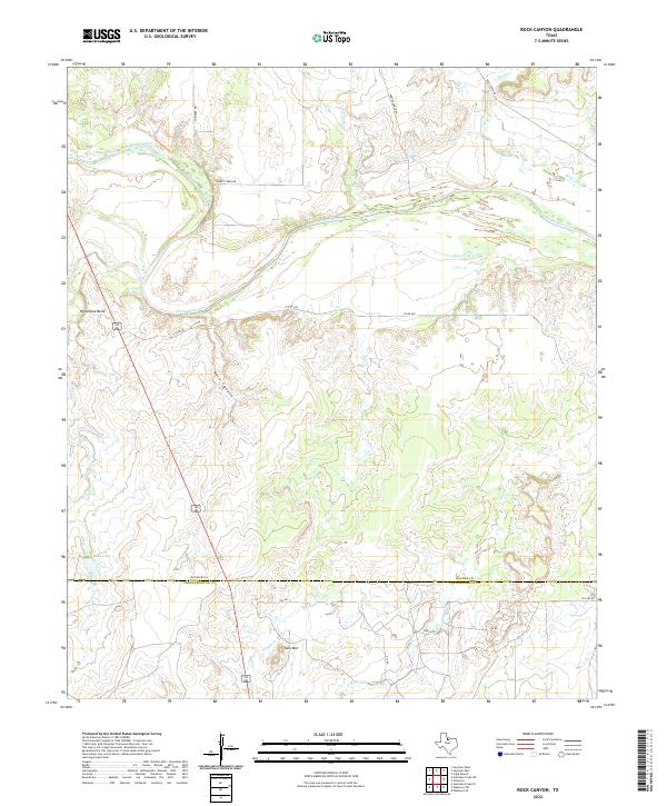 USGS Topographic Map – Rock Canyon